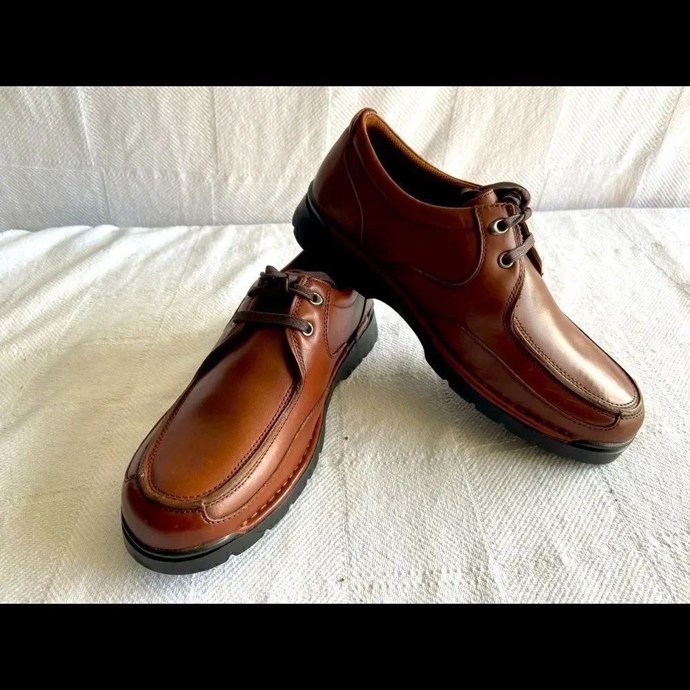 NWOB Nunn Bush Men’s Brown Leather Walking Shoe Size 8.5